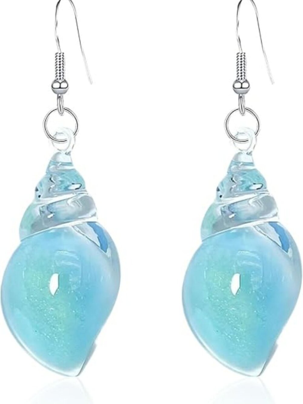 Beach Bohemian Hawaii Seashell Earrings Resin Seashell Drop Dangle Earrings Boho
